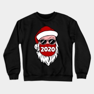 Masked Santa Claus Christmas 2020 Family Pajamas For Xmas Party Crewneck Sweatshirt